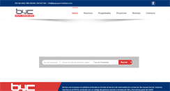 Desktop Screenshot of bycgrupoinmobiliario.com